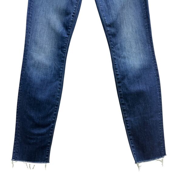 MOTHER The Looker Ankle Fray Skinny Jeans in Squeeze It size 26 - Picture 4 of 9